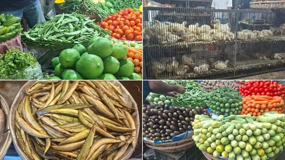 সবজির বাজার চড়া, ব্রয়লার-ডিমে নেই স্বস্তি