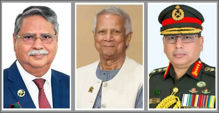 রাষ্ট্রপতি ও প্রধান উপদেষ্টার সঙ্গে সেনাপ্রধানের সাক্ষাৎ