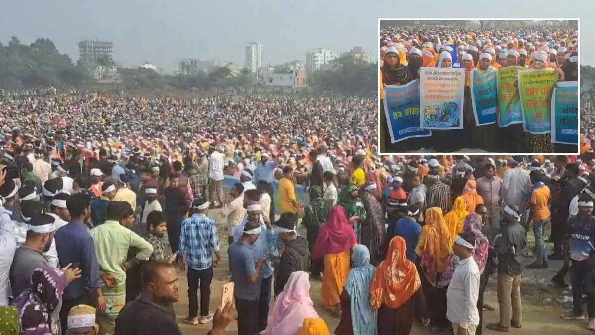 বেক্সিমকোর বন্ধ কারখানা চালুর দাবিতে শ্রমিকদের গণসমাবেশ