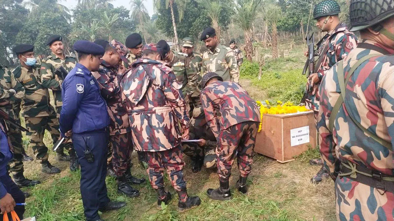 বিজিবি সদস্যের মরদেহ হস্তান্তর করল বিএসএফ