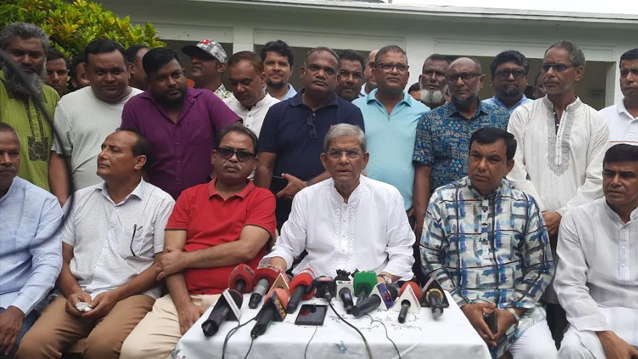 সীমান্ত দিয়ে ভারত যেতে চাওয়ার বিষয়টি ছিল সাজানো নাটক: মির্জা ফখরুল