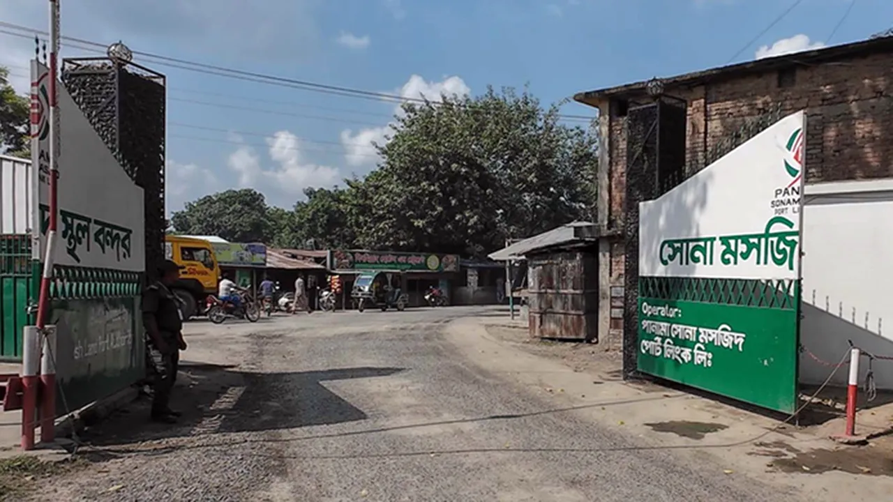 সোনামসজিদ স্থলবন্দরে আমদানি-রপ্তানি বন্ধ থাকবে ৮ দিন