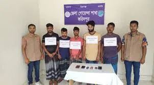 ভাঙ্গায় বিকাশ প্রতারক চক্রের ৫ সদস্য গ্রেপ্তার