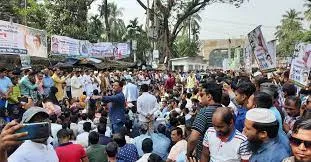 প্রেস ক্লাবের সামনে বিএনপির সমাবেশ শুরু