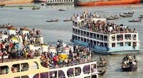 ঈদযাত্রায় নৌপথে ঢাকা ছাড়বেন ৩০ লাখ মানুষ
