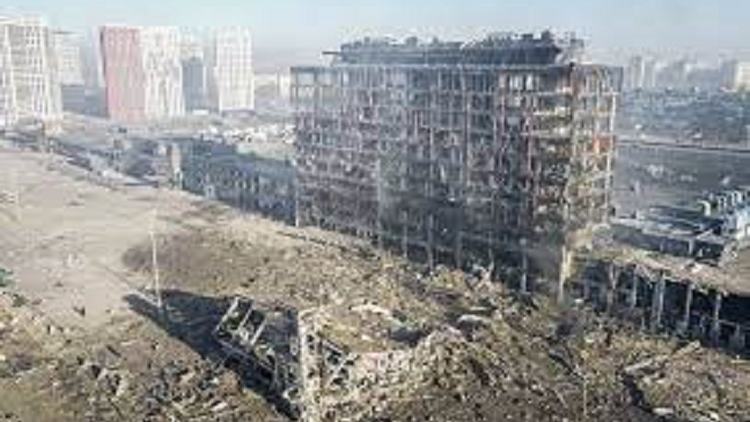 At least eight dead as Kyiv shopping centre wrecked by shelling