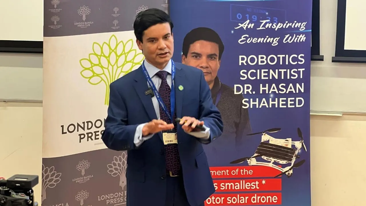 ড. হাসান শহীদের নেতৃত্বে ক্ষুদ্রতম মাল্টিরোটর সোলার ড্রোন উদ্ভাবন