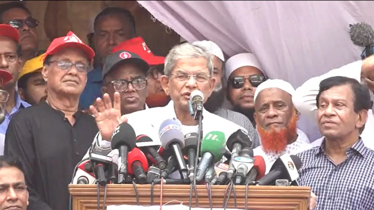 ছদ্মবেশী গণতন্ত্রের নামে জনগণের সঙ্গে প্রতারণা করা হচ্ছে : মির্জা ফখরুল