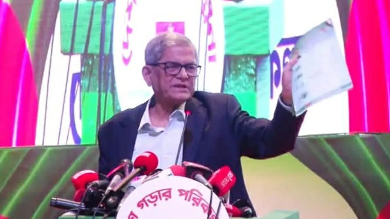 একটা গোষ্ঠী ধর্মের নামে দেশে বিভাজন সৃষ্টি করতে চায় : মির্জা ফখরুল