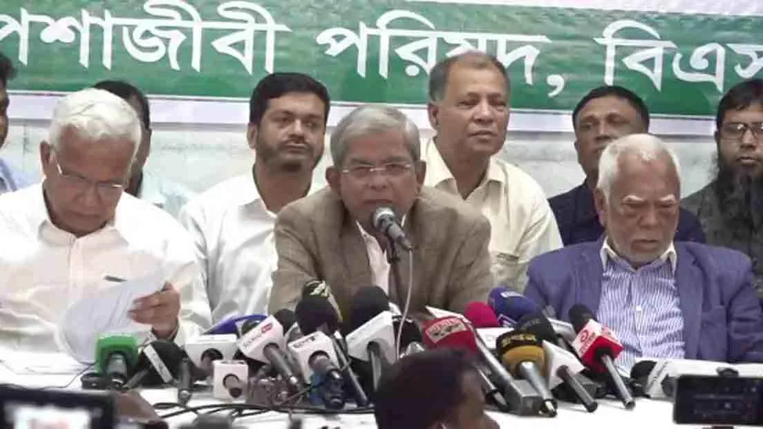 শেখ হাসিনা আবার ফিরে আসুক বিএনপি তা চায় না: মির্জা ফখরুল