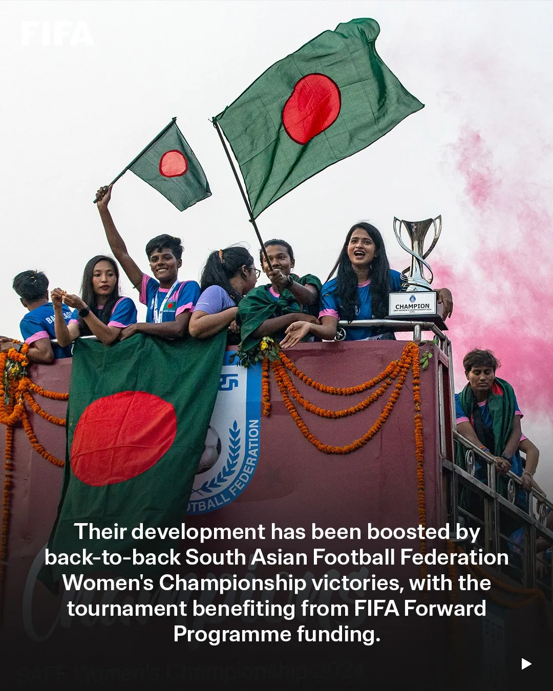 বাংলাদেশের নারী ফুটবলের অগ্রযাত্রায় মুগ্ধ ফিফা