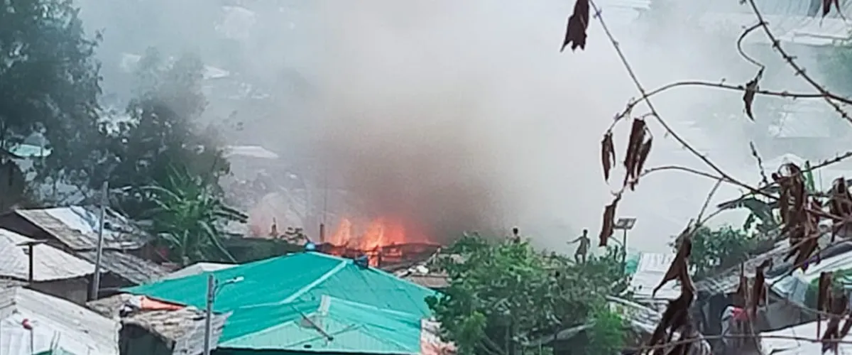 উখিয়ায় রোহিঙ্গা ক্যাম্পে ফের আগুন