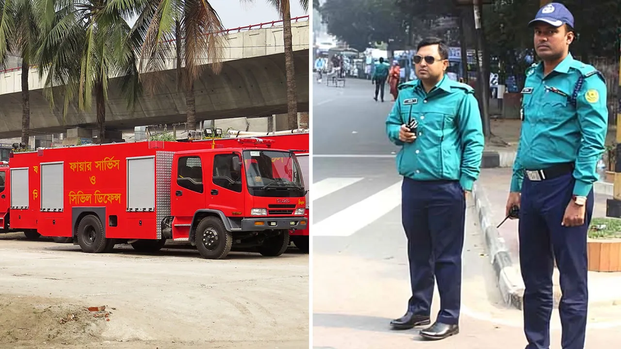 হাই-অ্যালার্টে ফায়ার সার্ভিস, কঠোর নিরাপত্তায় পুলিশ
