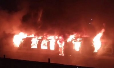 fire at Tejgaon Railway