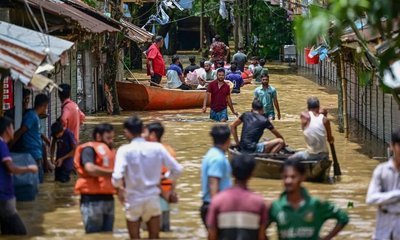 flood waters in Feni