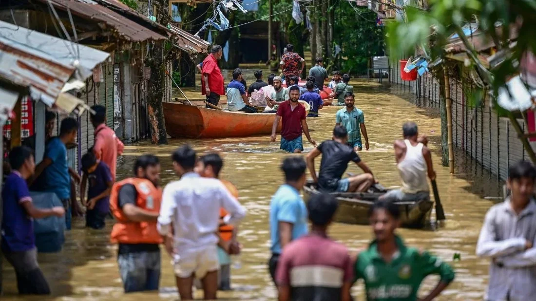 flood waters in Feni