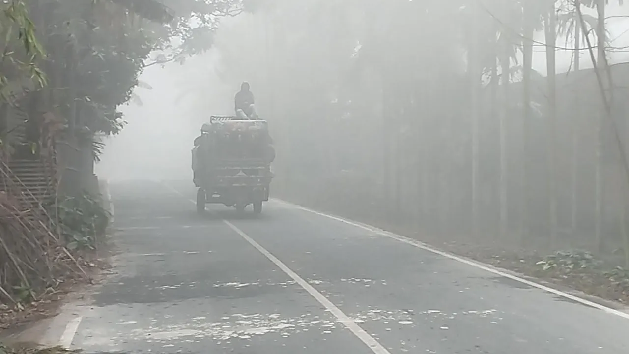 শীত-কুয়াশায় কাঁপছে কুড়িগ্রাম, তাপমাত্রা কমেছে ২ ডিগ্রি
