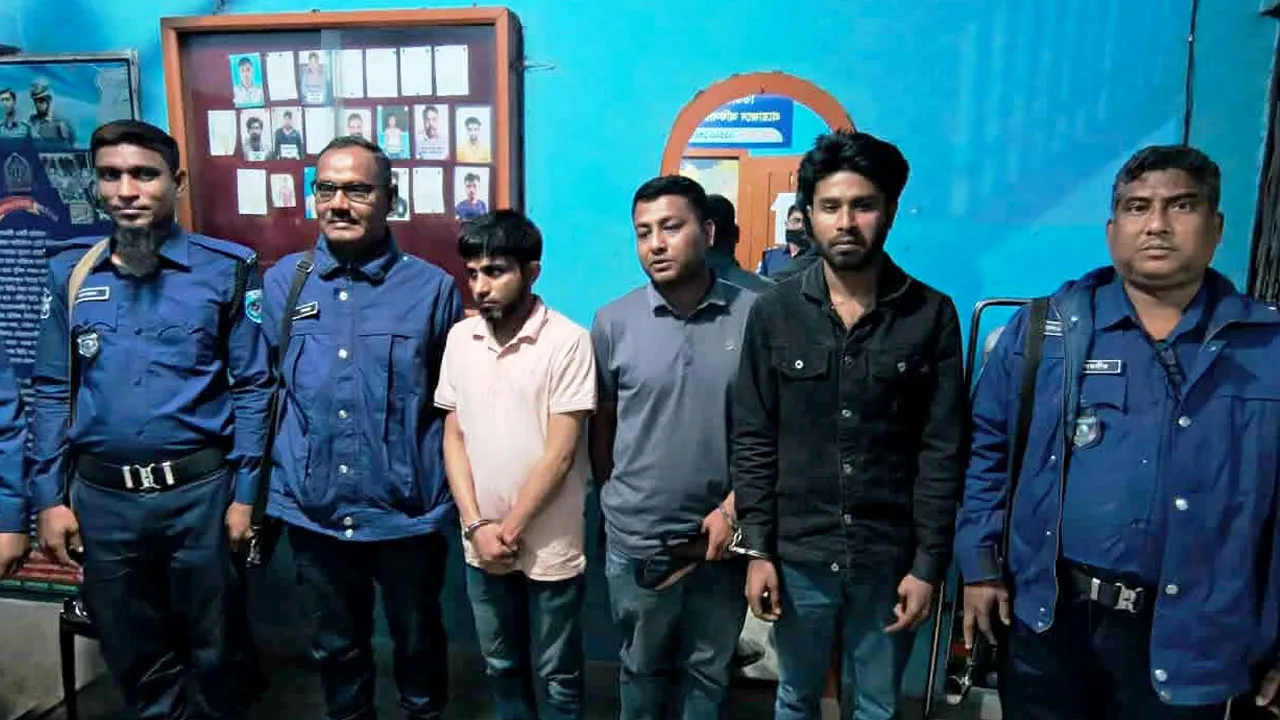 চাঁদা দাবি করতে গিয়ে আটক ৩ বিএনপি নেতা কারাগারে