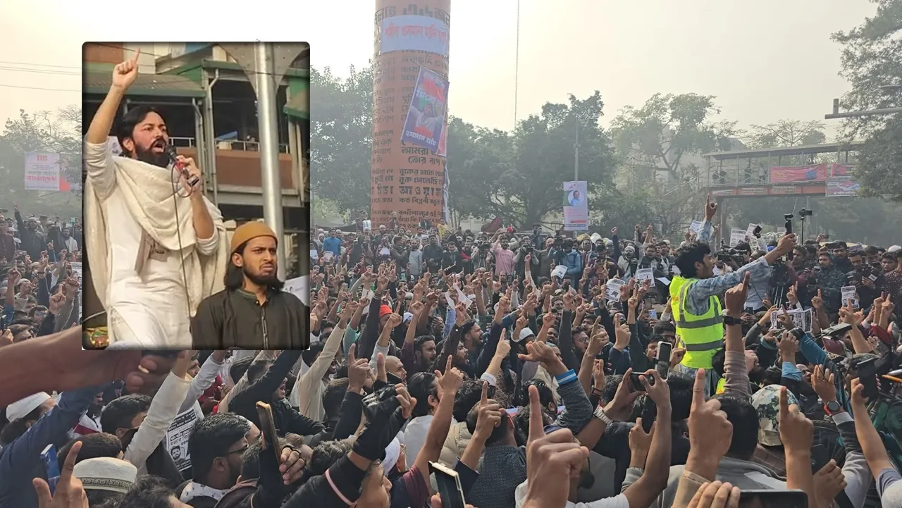 হাদি হত্যার বিচার না হওয়া পর্যন্ত শাহবাগ ছাড়ব না :  সংগঠক ইনকিলাব মঞ্চ