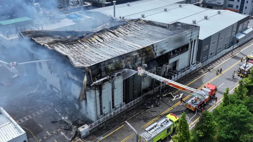 Investigators comb wreckage after Seoul battery plant fire kills 23
