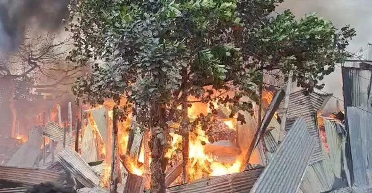 কোনাবাড়ীতে ঝুটের গুদামে আগুন, নিয়ন্ত্রণে ফায়ার সার্ভিসের ৫ ইউনিট