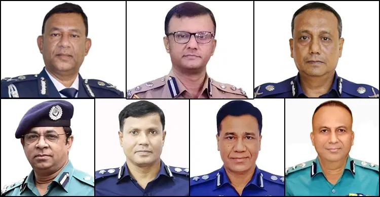 ৭ অতিরিক্ত আইজিপিকে বদলি