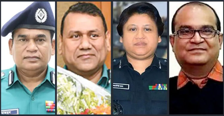 বাধ্যতামূলক অবসরে চার ডিআইজি