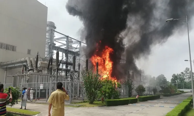 হবিগঞ্জে ৩৩০ মেগাওয়াট বিদ্যুৎ প্লান্টে আগুন