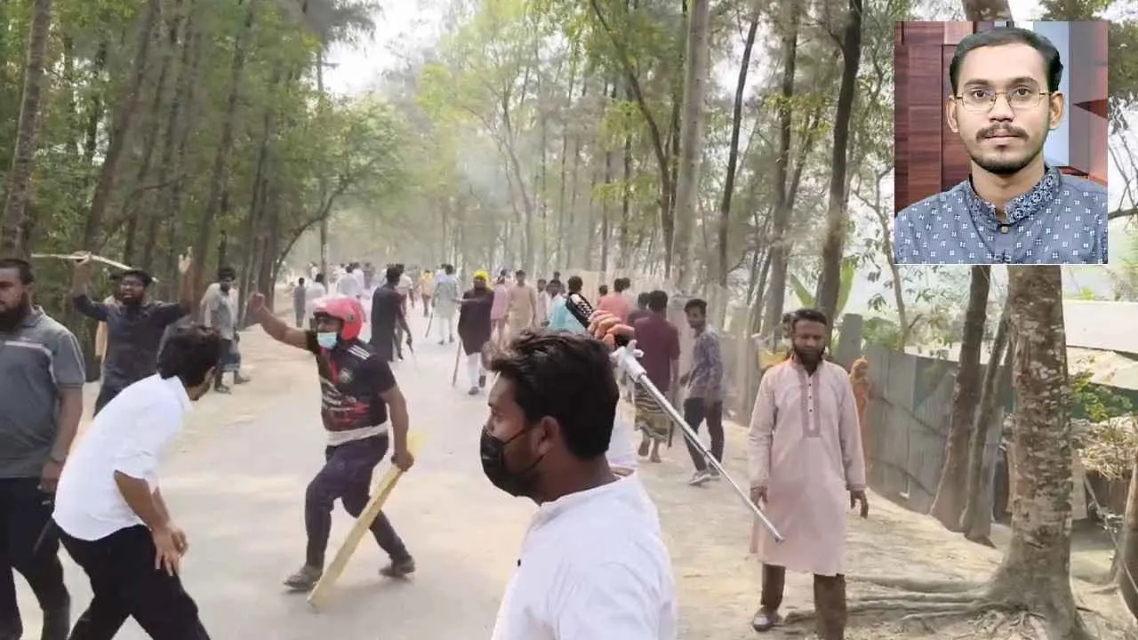 হান্নান মাসউদের গাড়ি লক্ষ্য করে এলোপাতাড়ি গুলি