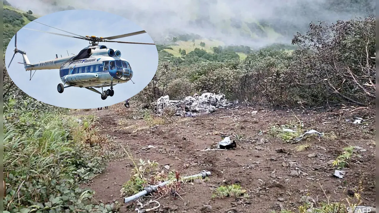 রাশিয়ায় বিধ্বস্ত হেলিকপ্টারের পাশ থেকে ১৭ মরদেহ উদ্ধার