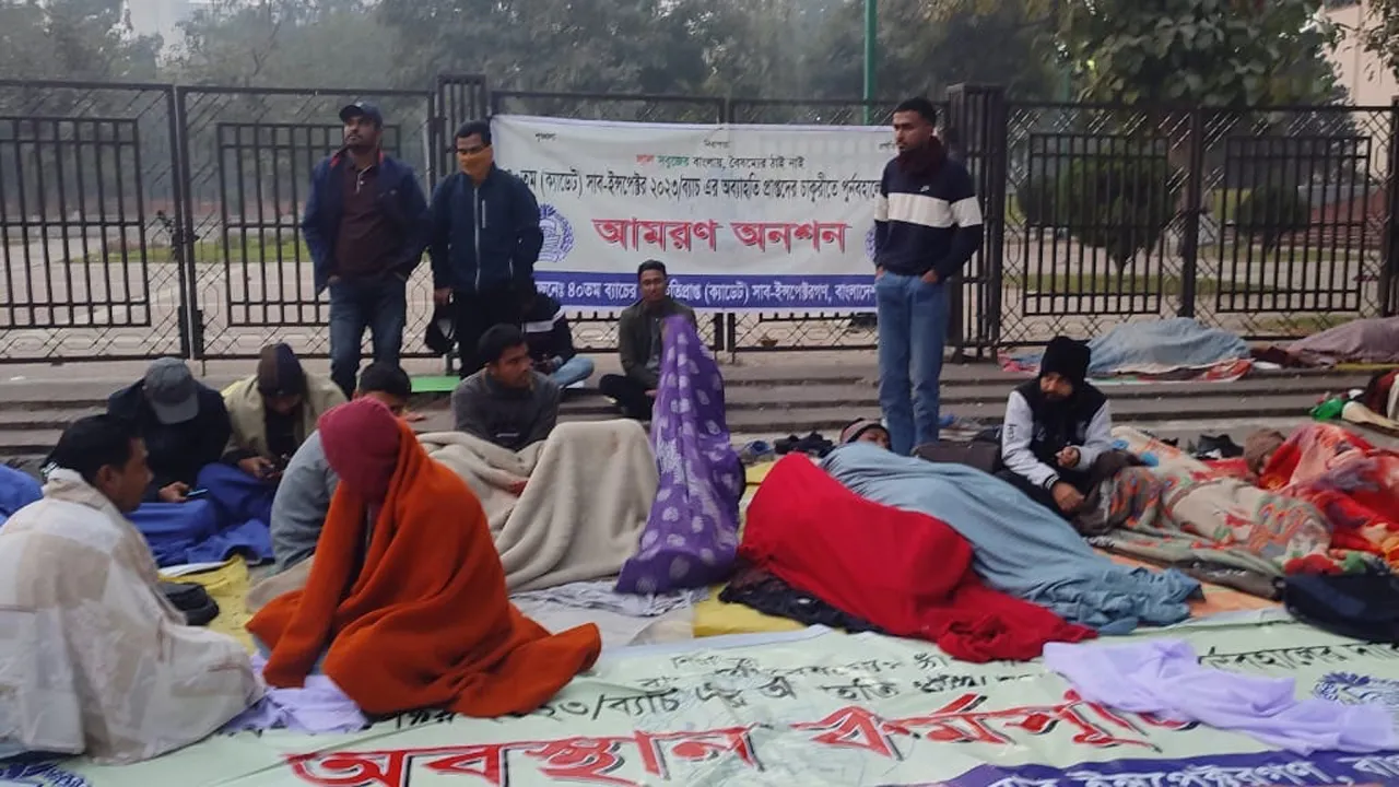 নেই প্রশাসনের আশ্বাস : ক্যাডেট এসআইদের আমরণ অনশন অব্যাহত