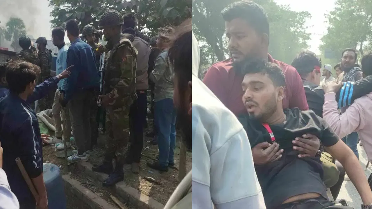 গোপালগঞ্জে আন্দোলনকারীদের বাসে হামলার অভিযোগ