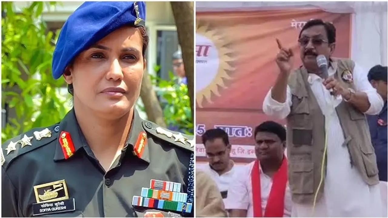 কর্নেল সোফিয়াকে নিয়ে বিস্ফোরক মন্তব্য, বিতর্কে বিজেপি মন্ত্রী