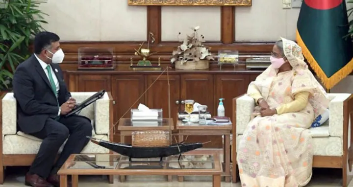 প্রধানমন্ত্রীর সঙ্গে ভারতের বিদায়ী হাইকমিশনারের সাক্ষাৎ