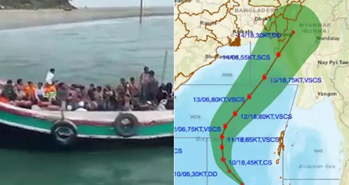 ‘মোখা’ আতঙ্কে সেন্টমার্টিন ছাড়ছে মানুষ