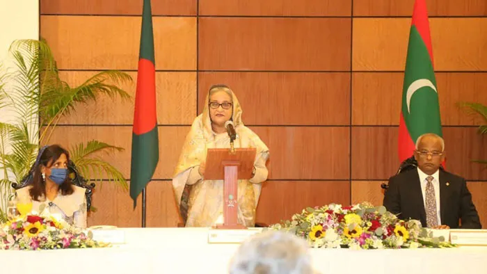 বাংলাদেশ-মালদ্বীপ সম্পর্ক আরও উন্নয়নে প্রধানমন্ত্রীর আহ্বান