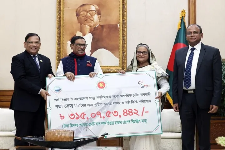 পদ্মা সেতু, ঋণের ৫ম ও ৬ষ্ঠ কিস্তি পরিশোধ