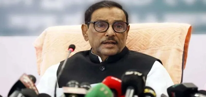 ফখরুলের চোখে অশান্তির আগুন: ওবায়দুল কাদের