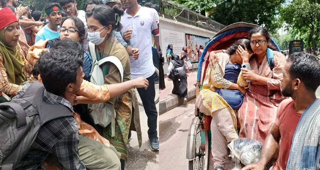 ইডেনের শিক্ষার্থীদের ওপর ছাত্রলীগের হামলা