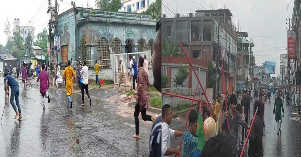 লক্ষ্মীপুরে আন্দোলনকারীদের সঙ্গে যুবলীগ-ছাত্রলীগ সংঘর্ষ, আহত ১০