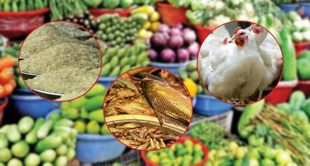 সবজিতে স্বস্তি, চাল-মাছ-মুরগির দাম বাড়তি