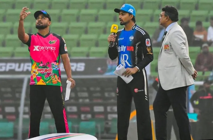 বিপিএল টসে জিতে ব্যাটিংয়ে রংপুর