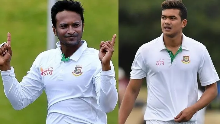 ঢাকা টেস্ট:  দলে ফিরলেন সাকিব, তাসকিন এবং নতুন মুখ নাঈম