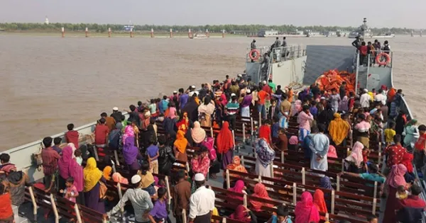 ভাসানচর পৌঁছাল আরও ১২৮৭ রোহিঙ্গা