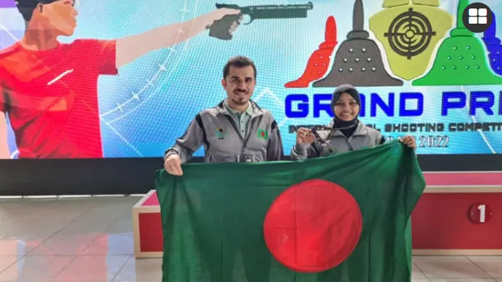 ইন্দোনেশিয়ায় ব্রোঞ্জ জিতলেন বাংলাদেশি শুটার