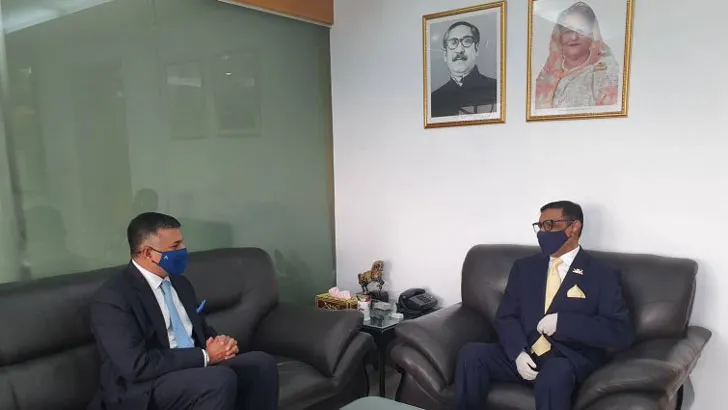 ওবায়দুল কাদেরের সাথে ভারতের বিদায়ী রাষ্ট্রদূতের সাক্ষাৎ