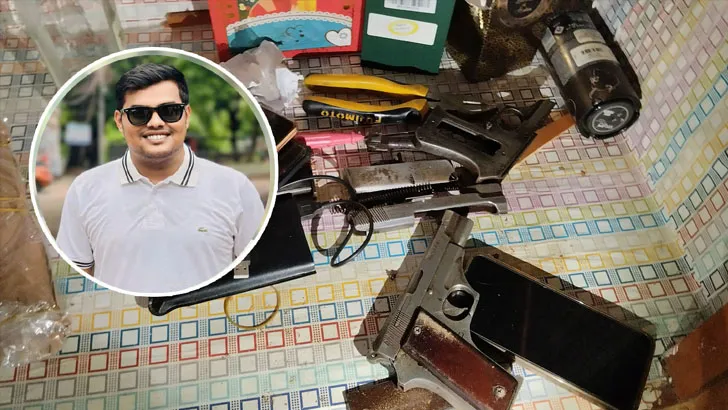 রাবি ছাত্রলীগ সভাপতির রুমে মিলল দুই পিস্তল