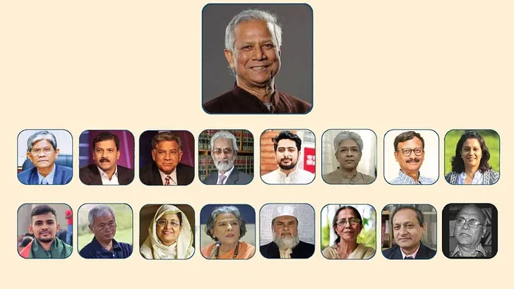 যারা আসছে অন্তর্বর্তী সরকারে