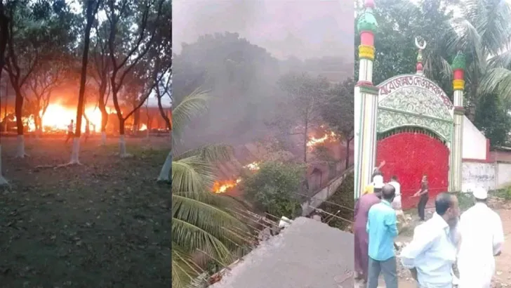 বিতর্কিত দেওয়ানবাগীর আস্তানায় ভাঙচুর অগ্নিসংযোগ
