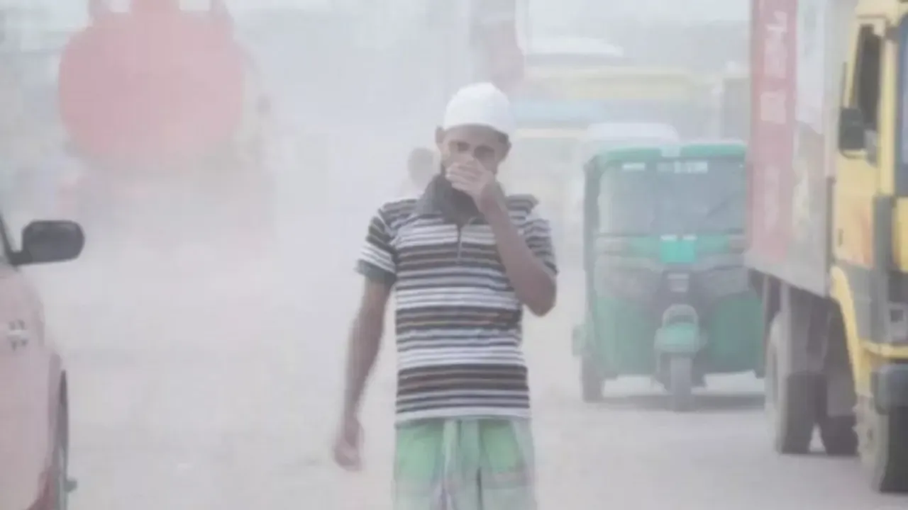 দূষিত বাতাসের শহরের তালিকায় আজ শীর্ষে ঢাকা